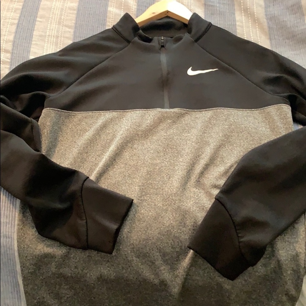 Nike Golf 1/4 Zip Pullover Black/Gray